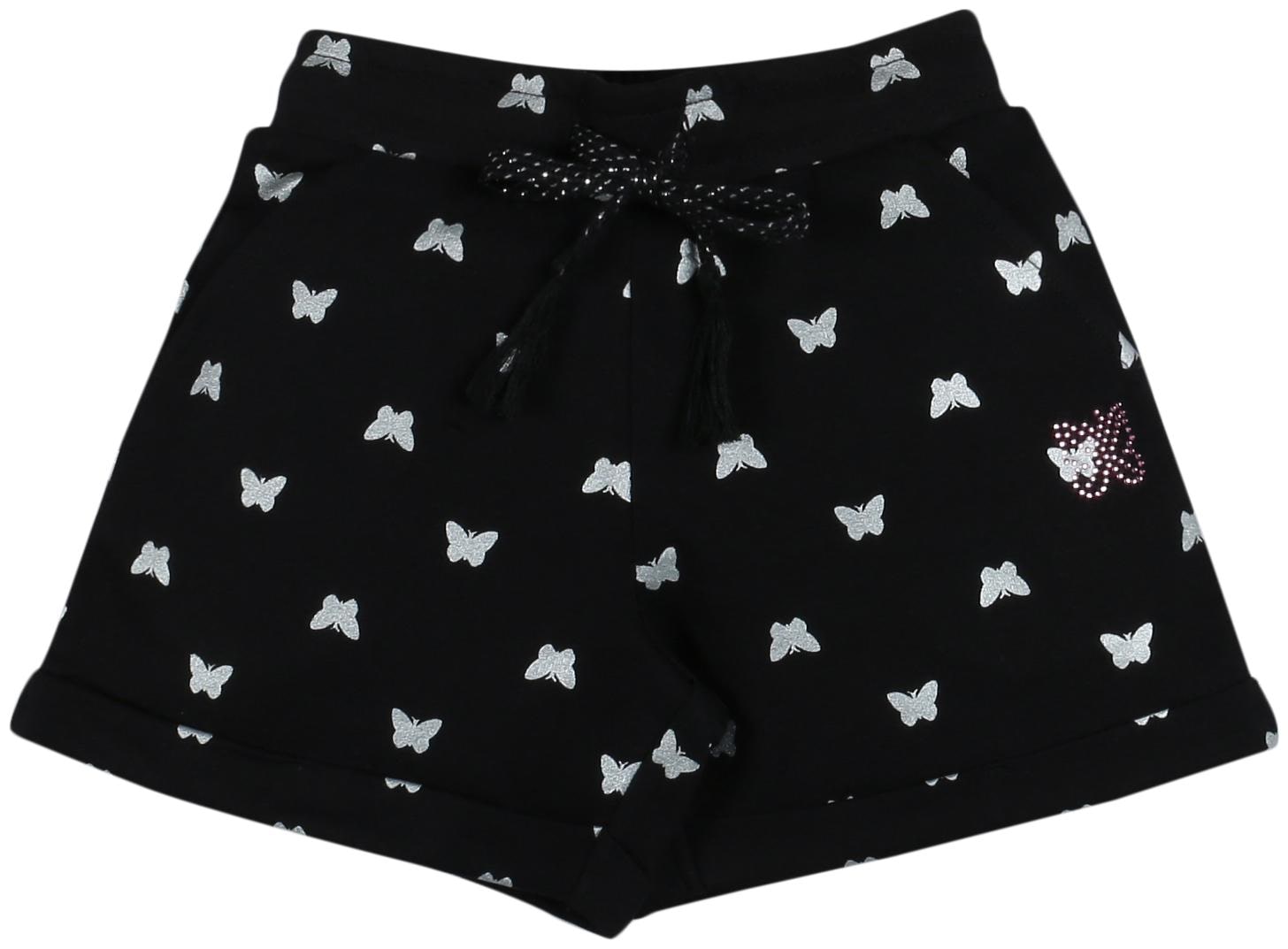 

PLUMTREE Girl Cotton Printed Regular shorts - Black