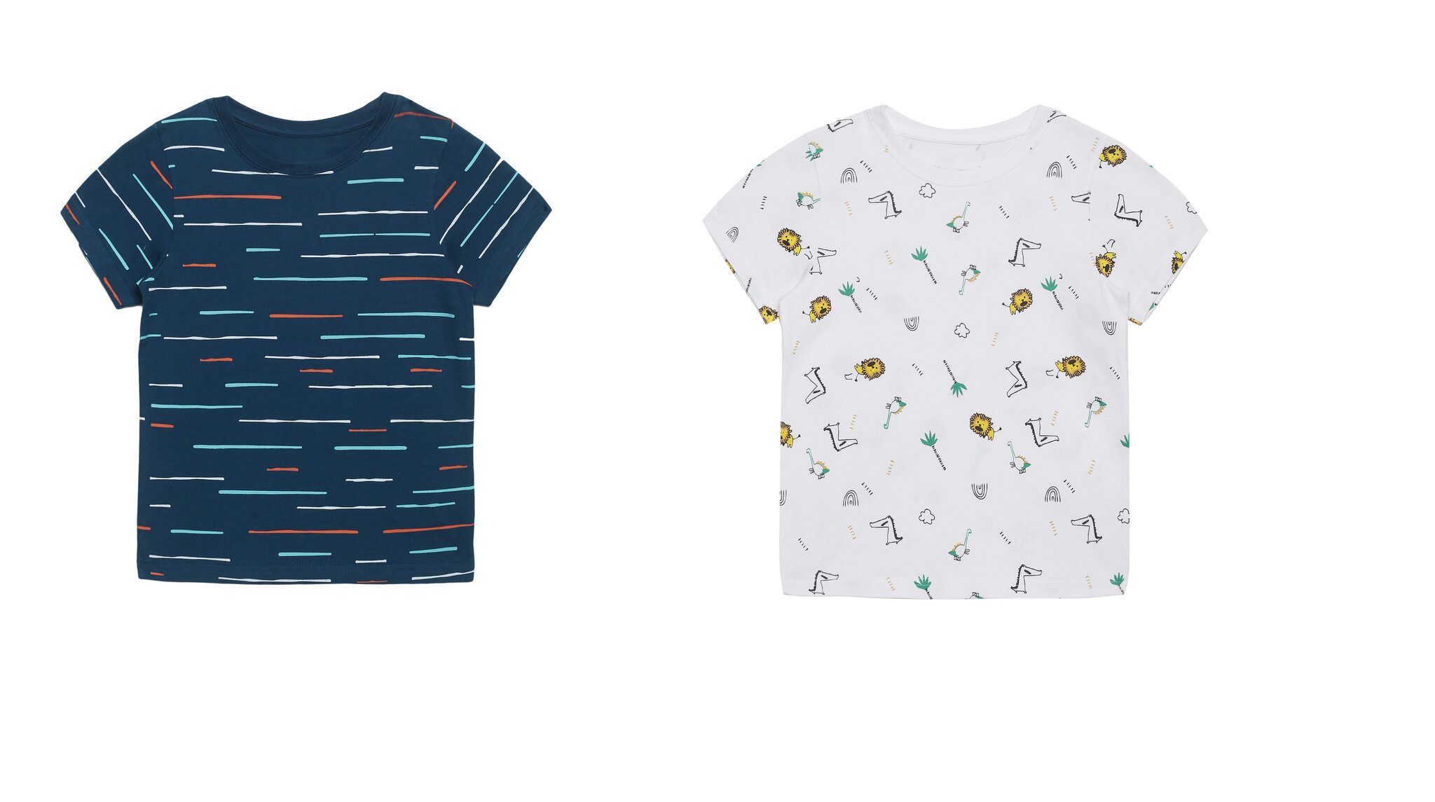 

PLUMTREE Boy Cotton Printed T-shirt - Blue White