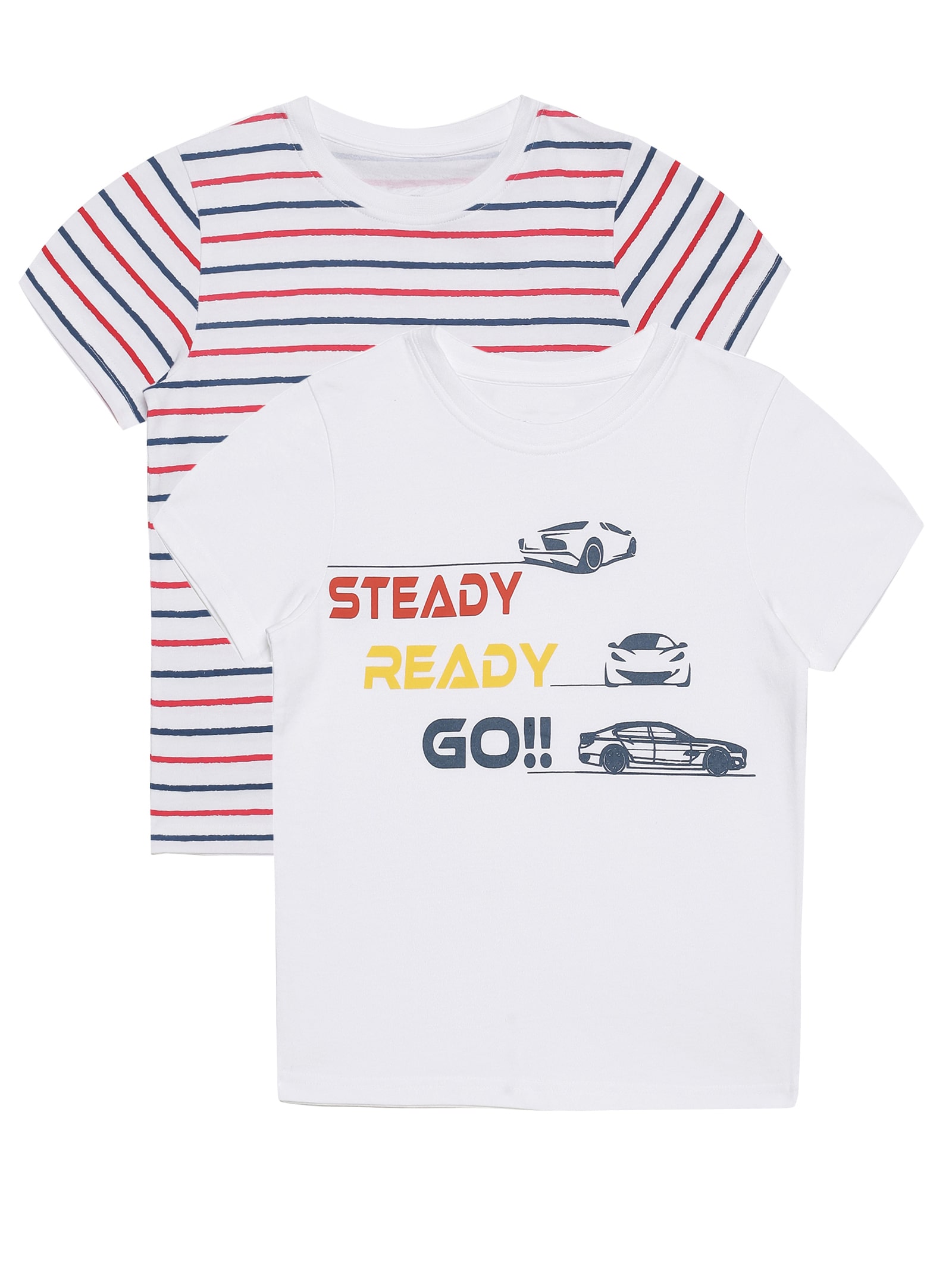

PLUMTREE Boy Cotton Printed T-shirt - White