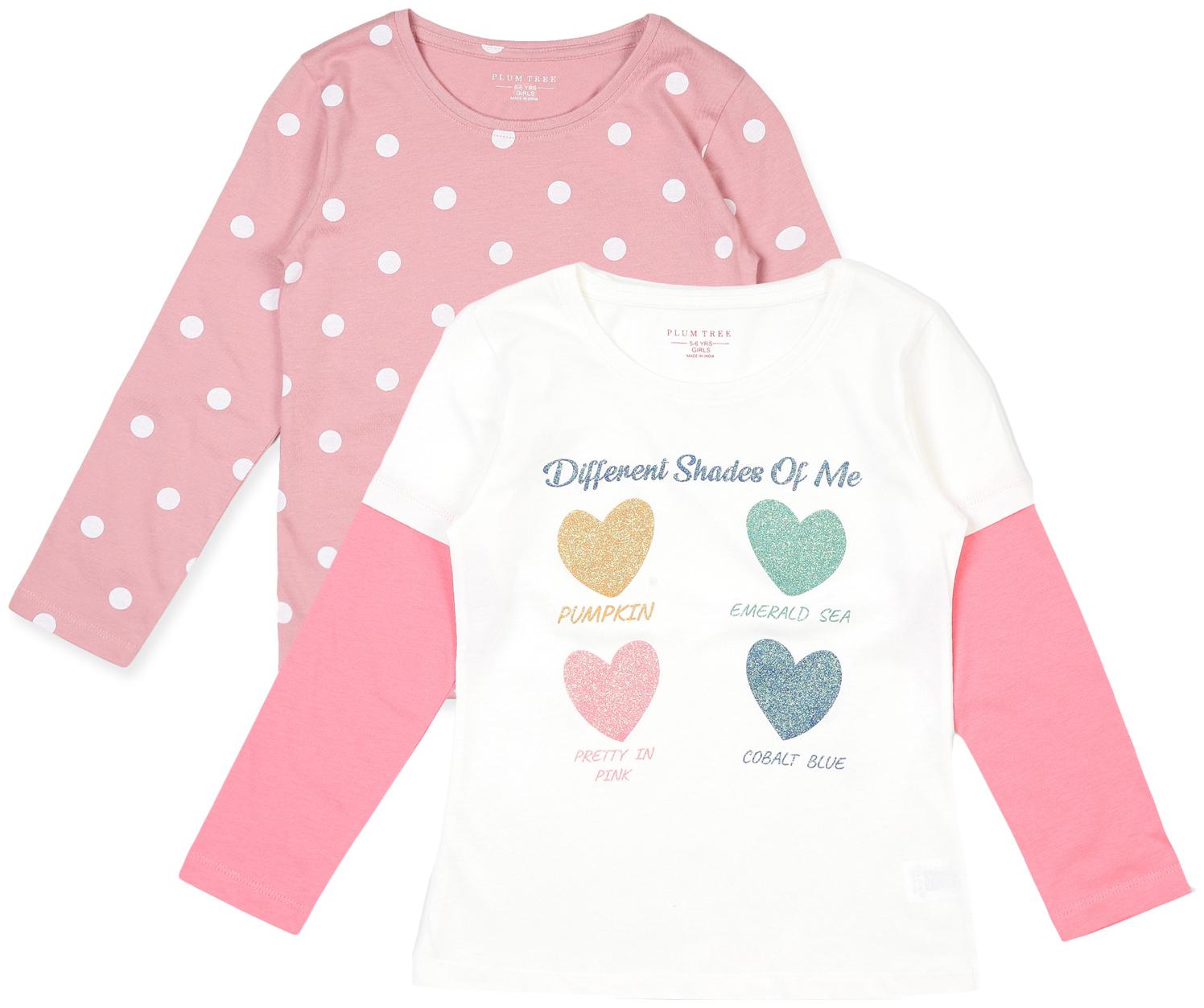 

PLUMTREE Girl Cotton Printed T shirt - Multi