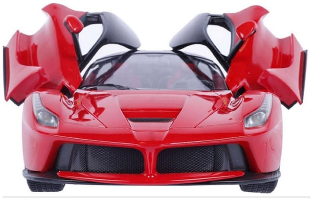 Plutofit Remote Controlled Rechargeable Ferrari Car with Opening Doors 1:16 (Red)