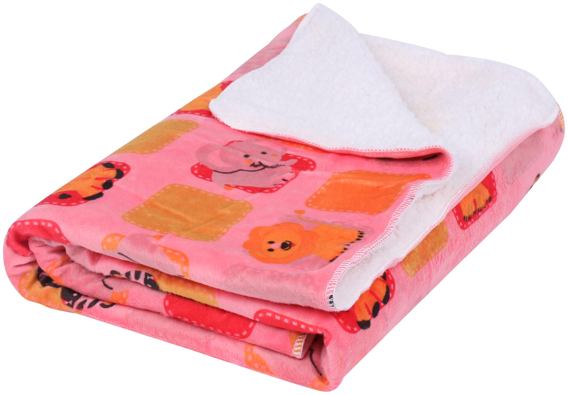 

Pokory Blanket for Babies Super Soft Micro Cotton Animals Design Printed Pink 204 Reversible A C Blanket Winter for Kids Children Gift Item Single Bed Age from 1 to 6 years (50 inches x 38 Inches)