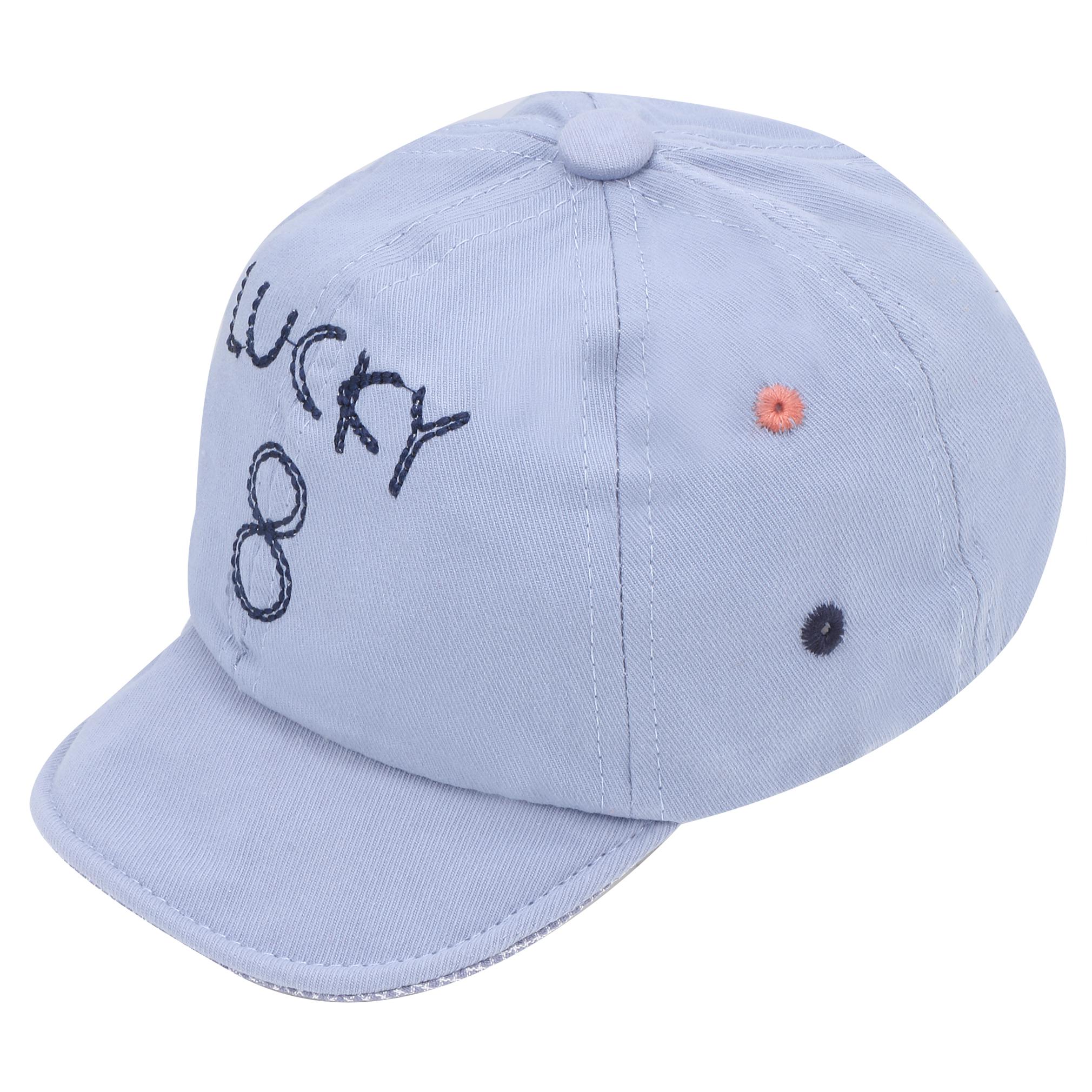 

Pokory Caps for Kids Blue Soft Cotton with Adjustable Cap from 6 months to 3 years For Boy Girl Children C129 Delicate Series