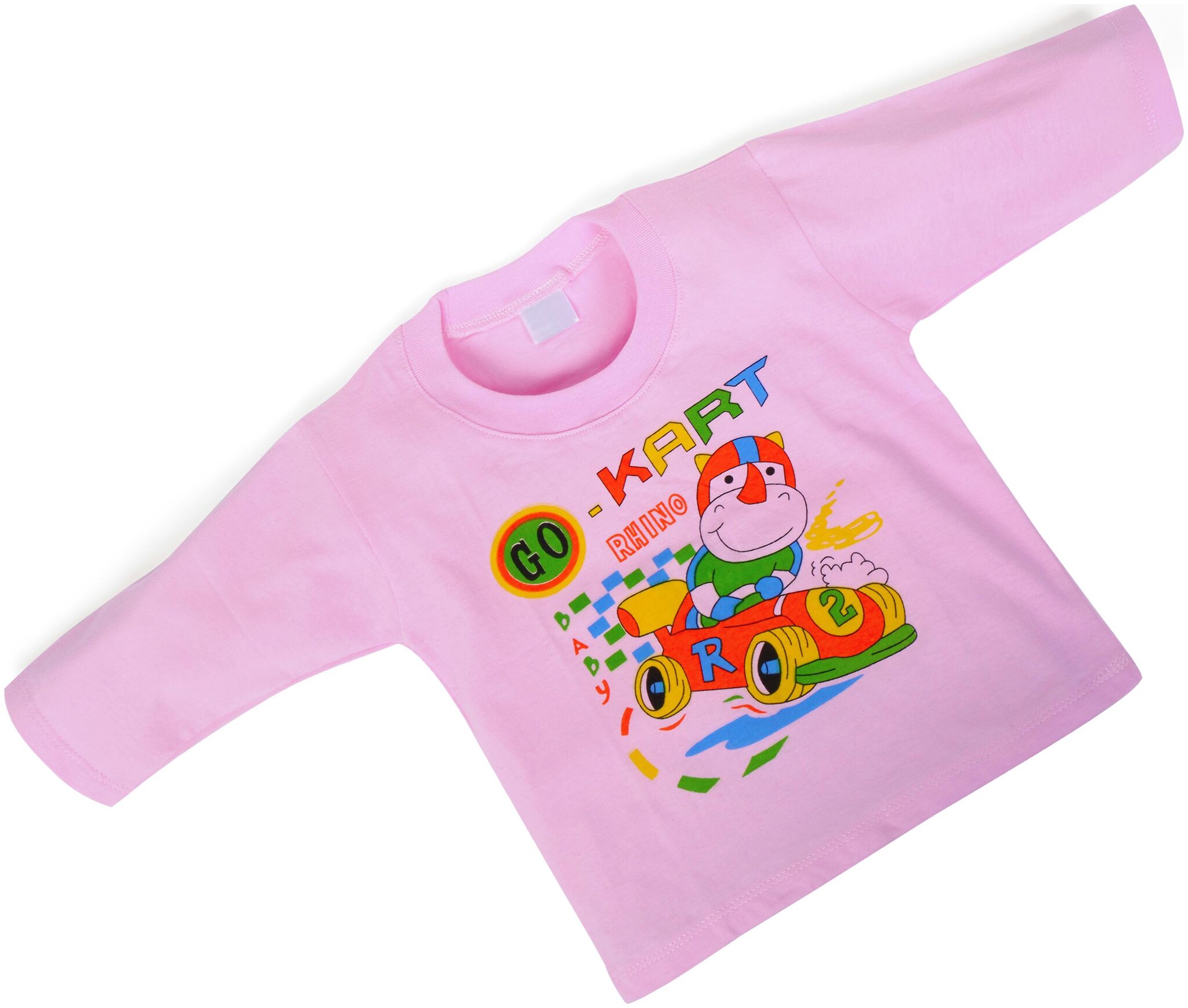 

POKORY Cotton Printed T shirt for Unisex Infants - Pink
