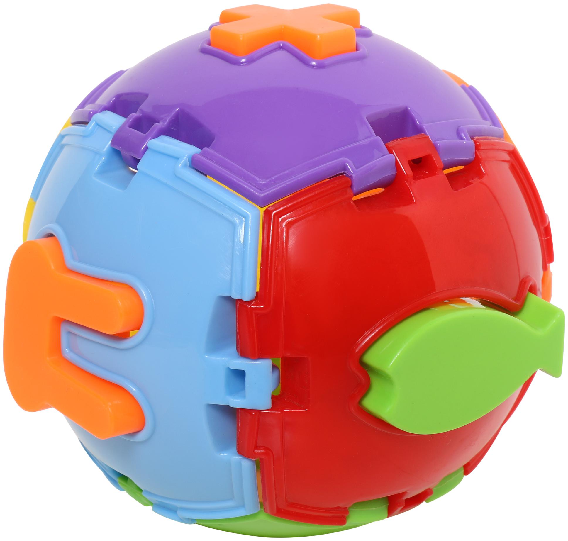 

Pokory Toys for Kids from 12 months to 3 years Building Blocks in Plastic Ball with Tiles of Addition Substraction Multiply Figures of Maths One Set of Stacking Toys for Kids (Assorted Color)