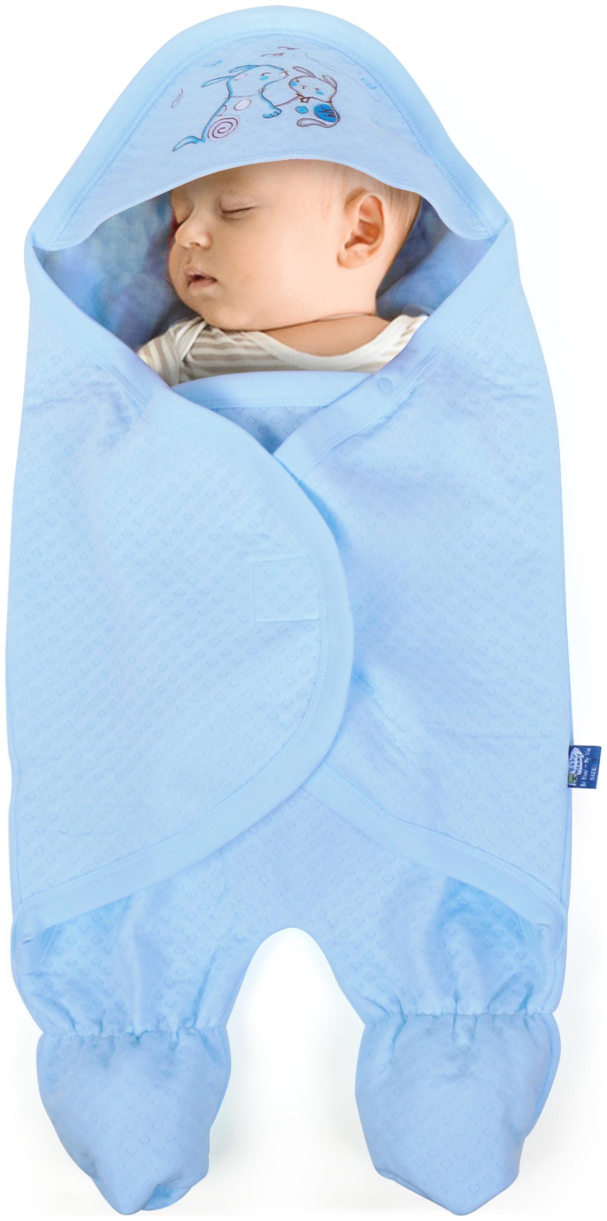 

POKORY Unisex Baby Wrapper Blue