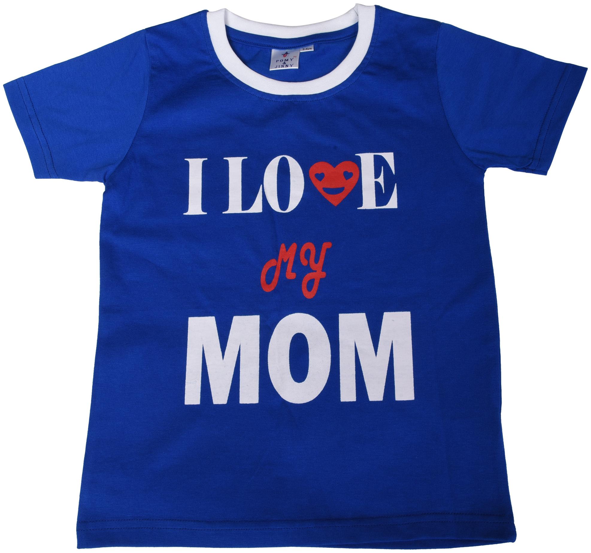 

POMY JINNY Boy Cotton Printed T-shirt - Blue