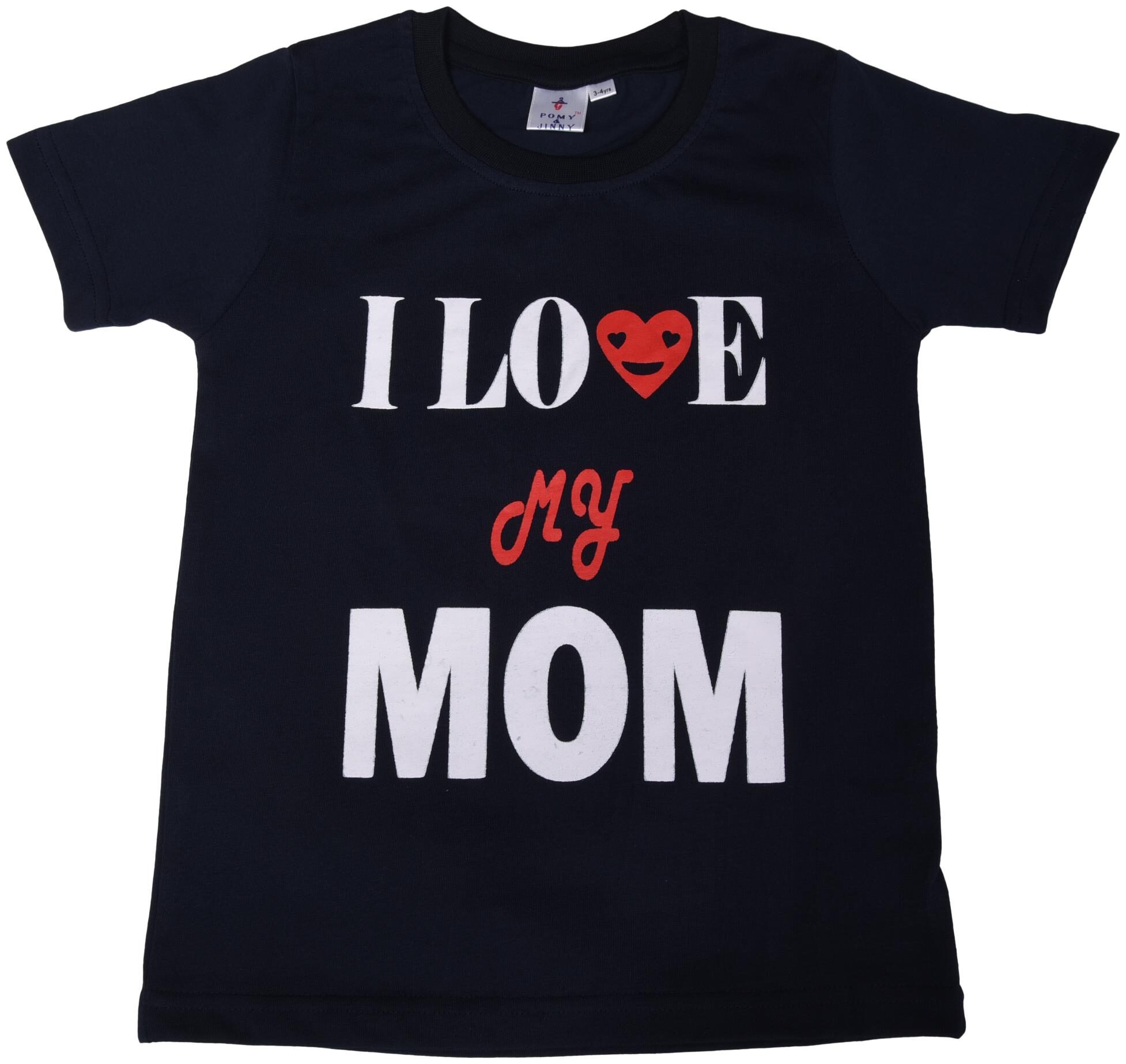 

POMY JINNY Boy Cotton Printed T-shirt - Black