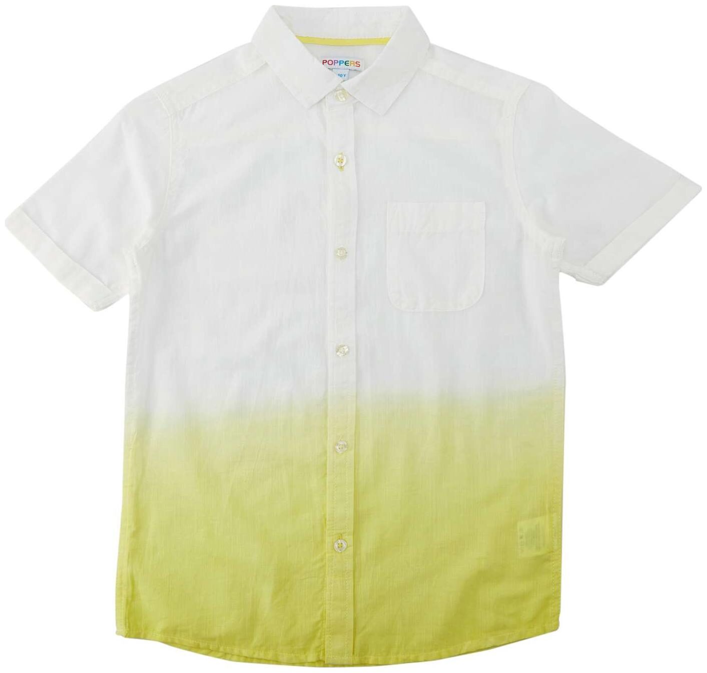 

Poppers by Pantaloons Boy Cotton Solid Shirt Yellow