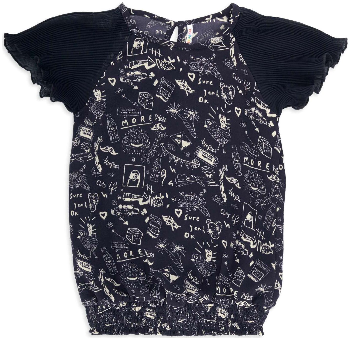

Poppers by Pantaloons Girl Crepe Solid Top - Blue