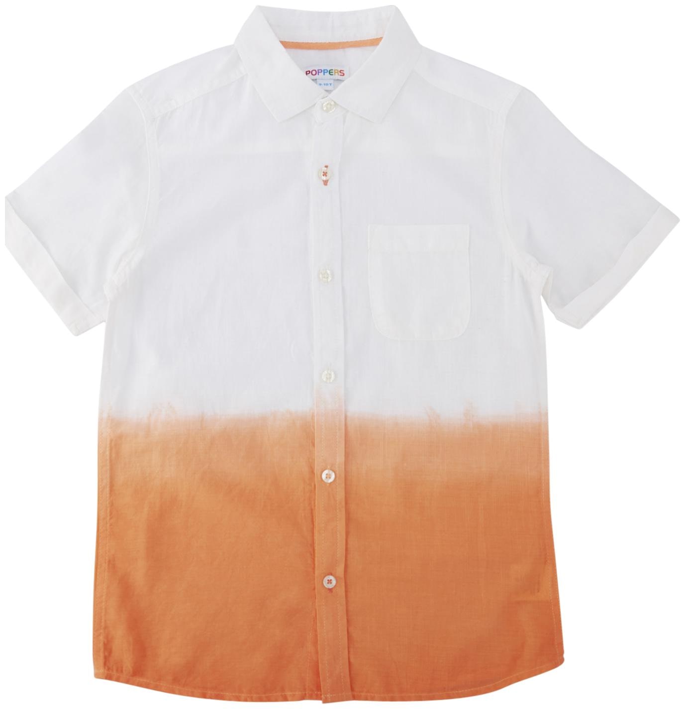 

Poppers by Pantaloons Boy Cotton Solid Shirt Orange