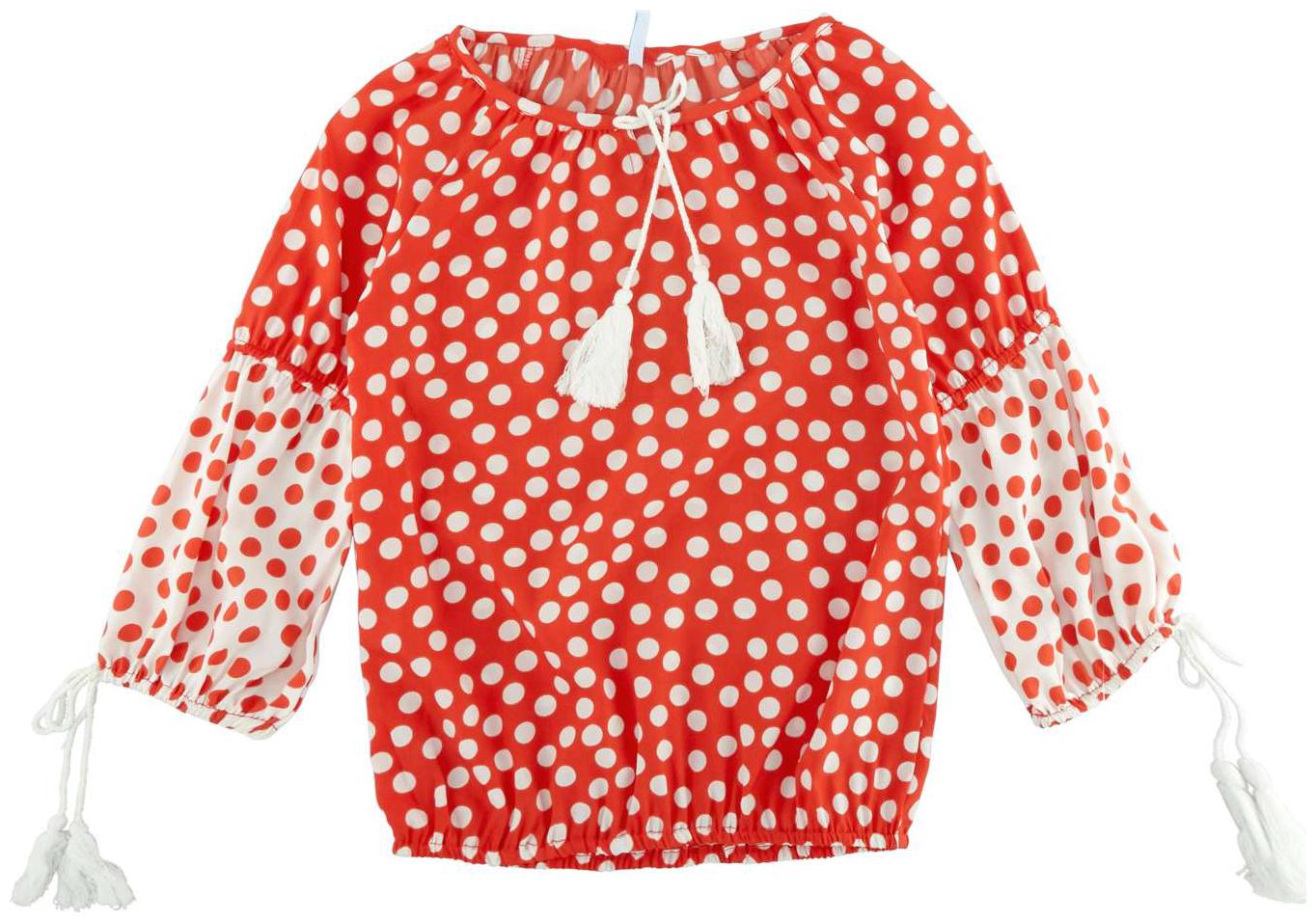 

Poppers by Pantaloons Girl Crepe Solid Top - Red