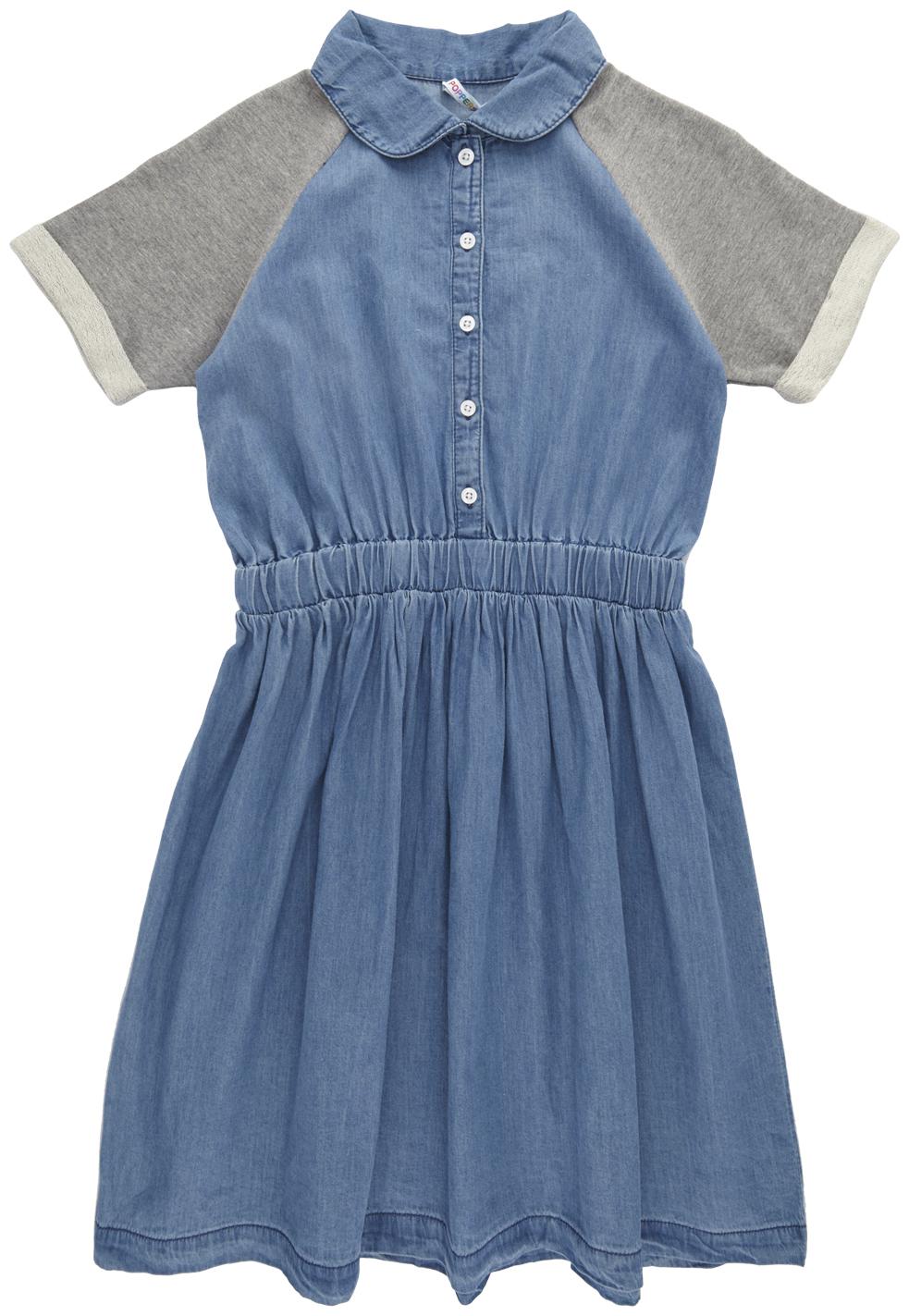

Poppers by Pantaloons Blue Cotton Short Sleeves Knee Length Princess Frock ( Pack of 1 )