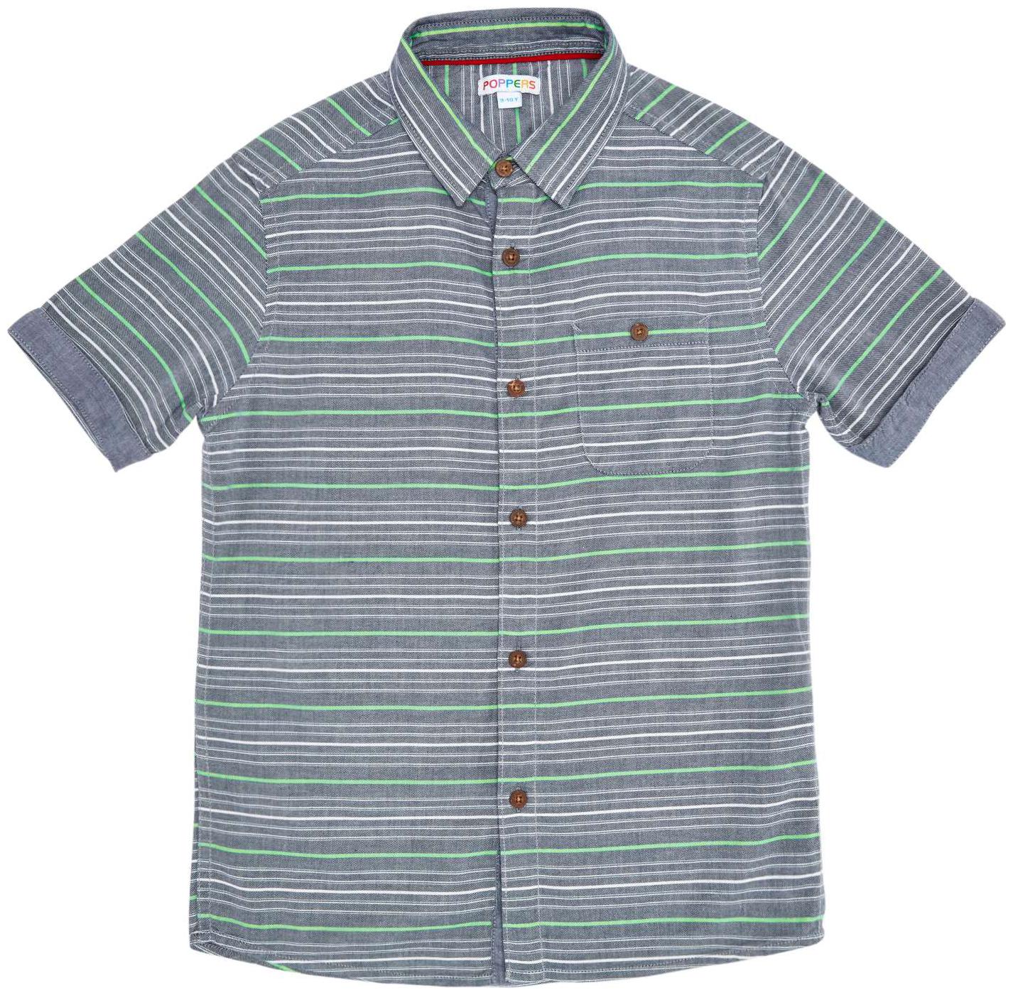 

Poppers by Pantaloons Boy Polyester Solid Shirt Grey
