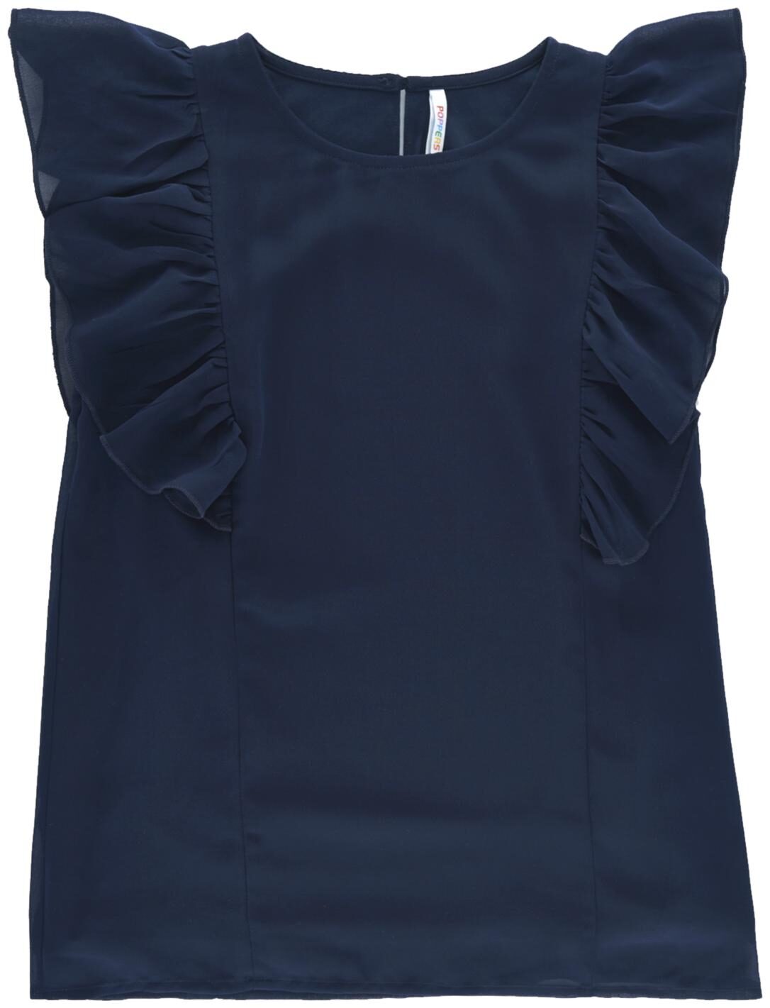 

Poppers by Pantaloons Girl Cotton Solid Top - Blue