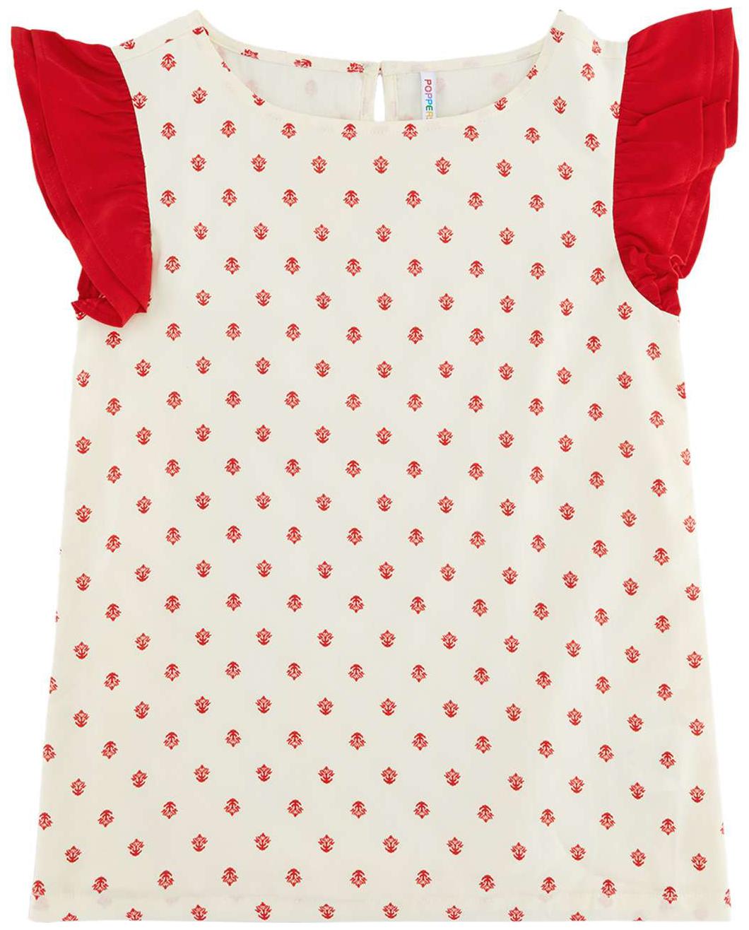 

Poppers by Pantaloons Girl Georgette Solid Top - White