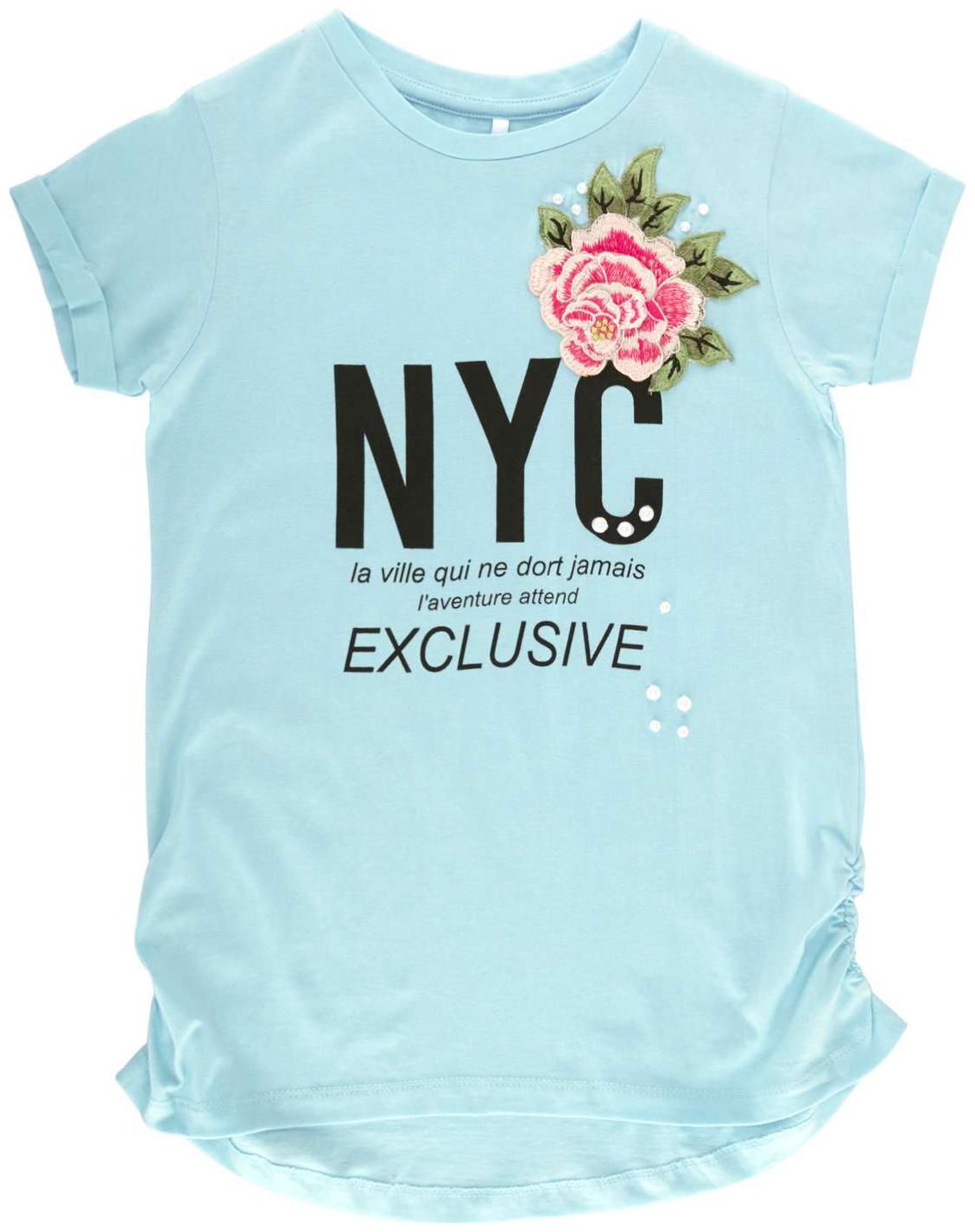 

Poppers by Pantaloons Girl Cotton Solid T shirt - Blue