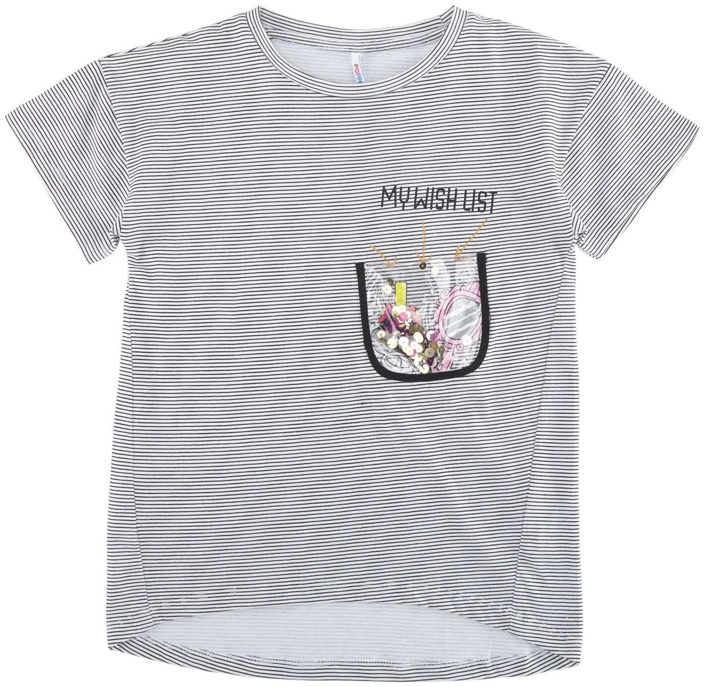 

Poppers by Pantaloons Girl Cotton Solid T shirt - Blue