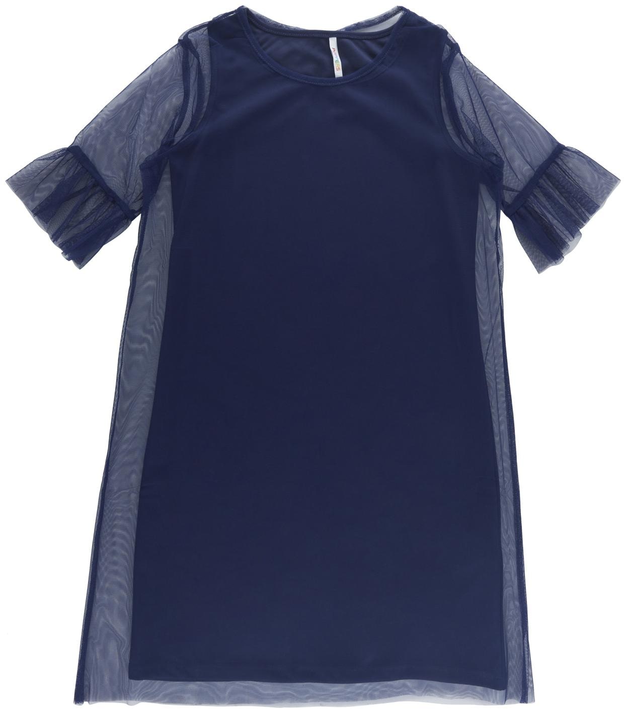 

Poppers by Pantaloons Blue Cotton Short Sleeves Knee Length Princess Frock ( Pack of 1 )