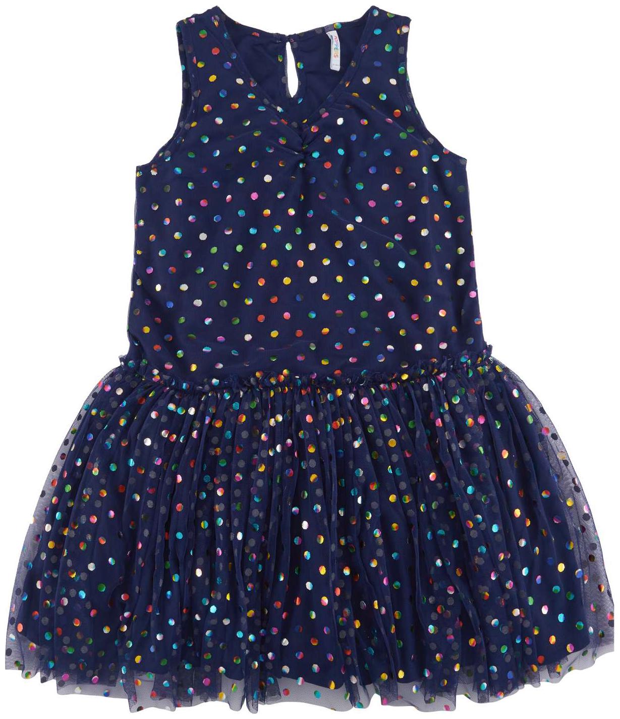 

Poppers by Pantaloons Blue Cotton Sleeveless Knee Length Princess Frock ( Pack of 1 )