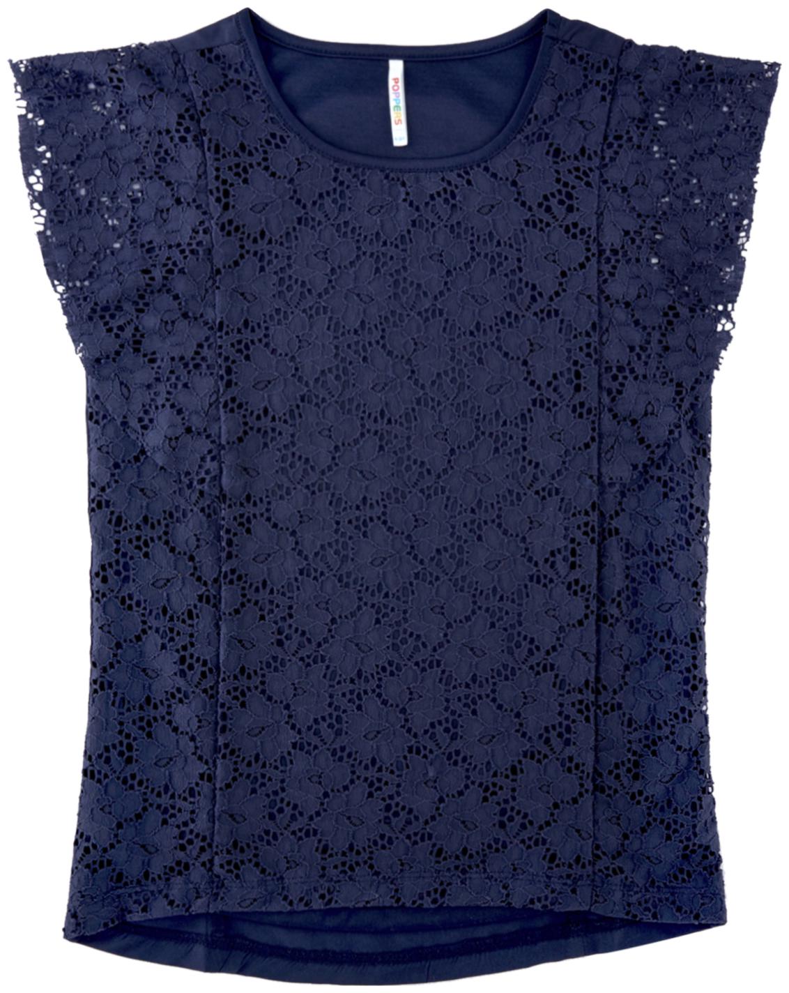 

Poppers by Pantaloons Girl Cotton Solid Top - Blue