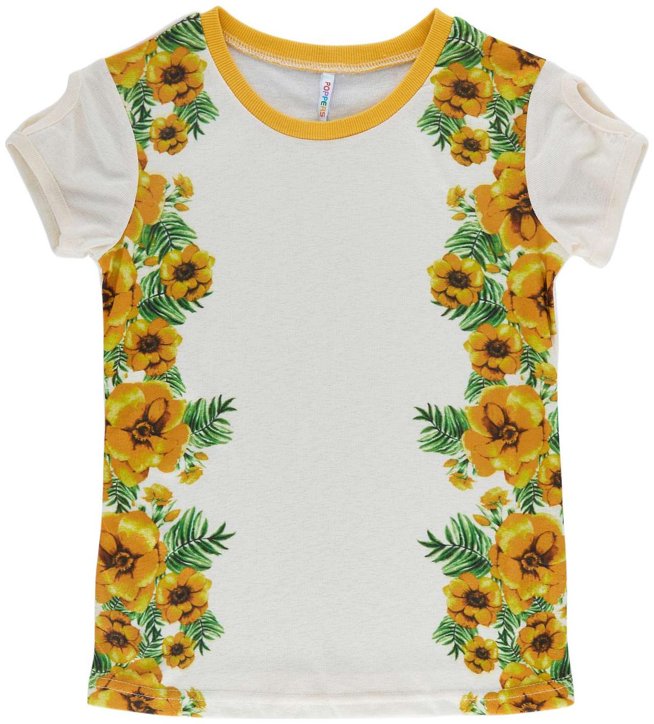 

Poppers by Pantaloons Girl Cotton Solid T shirt - Blue