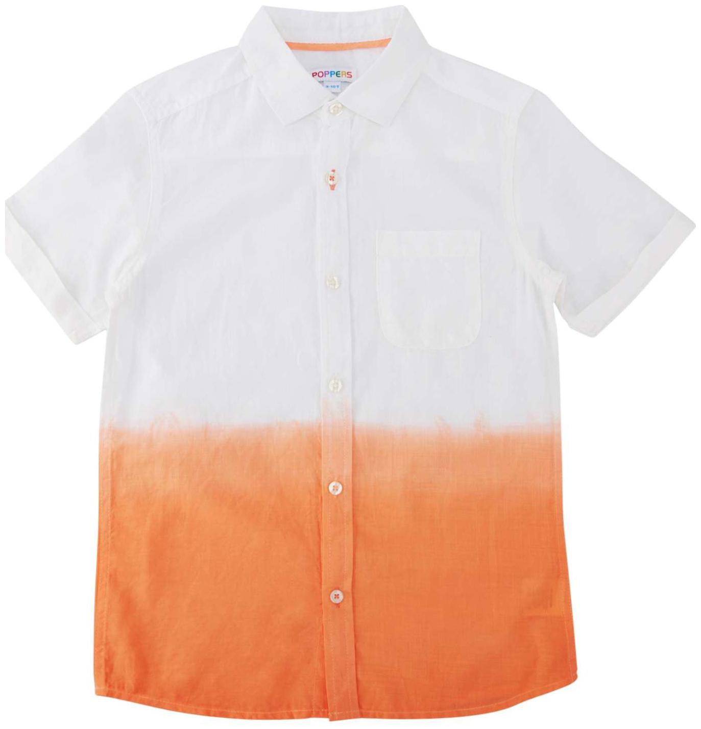 

Poppers by Pantaloons Boy Cotton Solid Shirt Orange