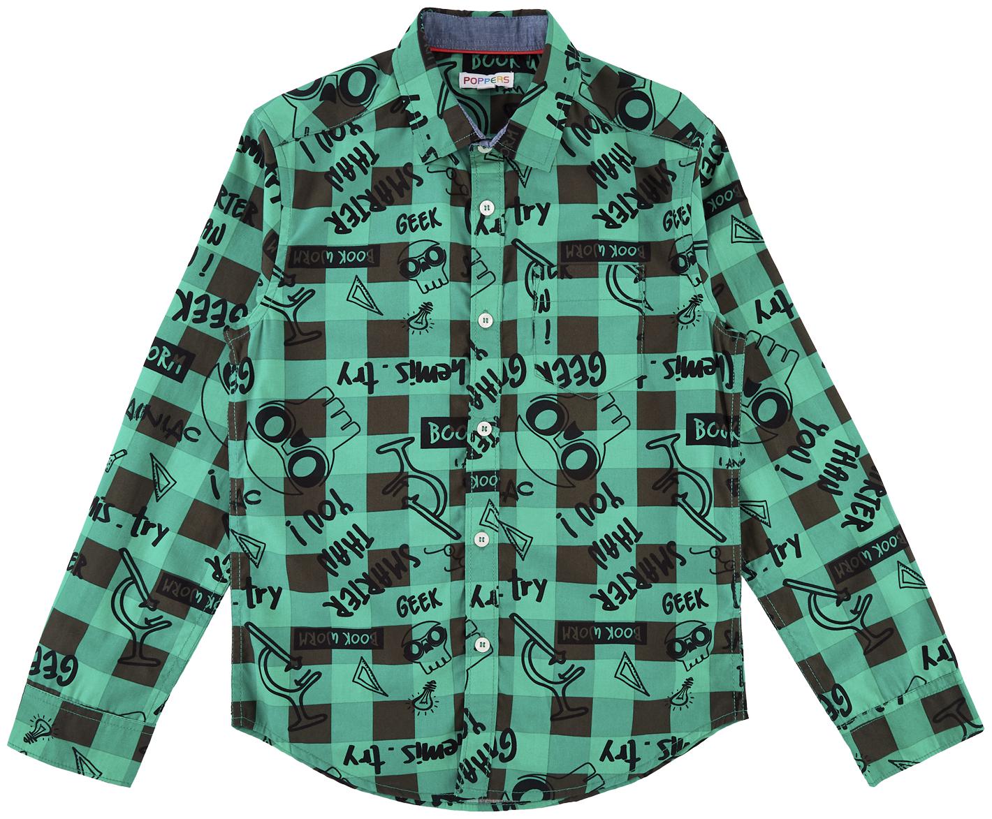 

Poppers by Pantaloons Boy Cotton Checked Shirt Green