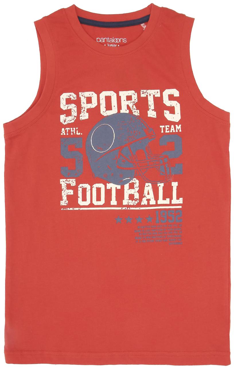 

Poppers by Pantaloons Boy Cotton Printed T-shirt - Red
