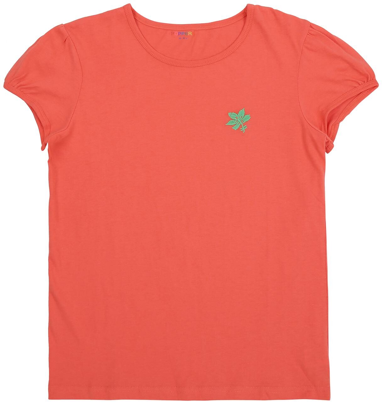 

Poppers by Pantaloons Girl Cotton Solid T shirt - Pink