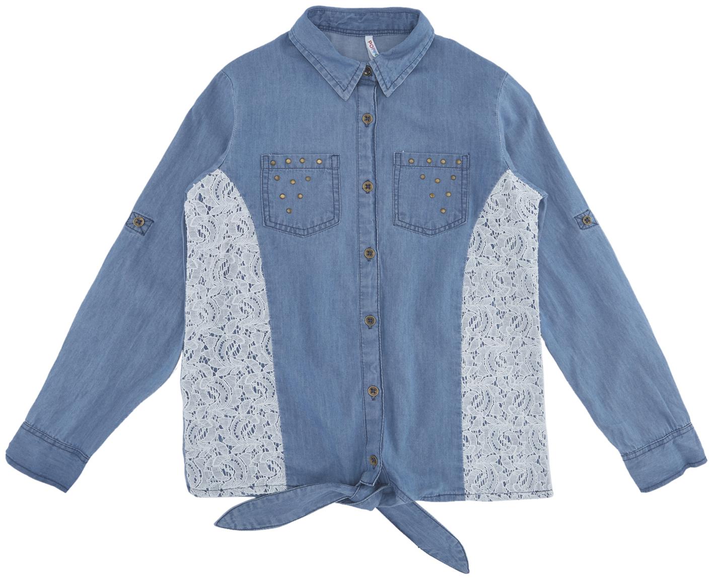 

Poppers by Pantaloons Girl Cotton Solid Top - Blue