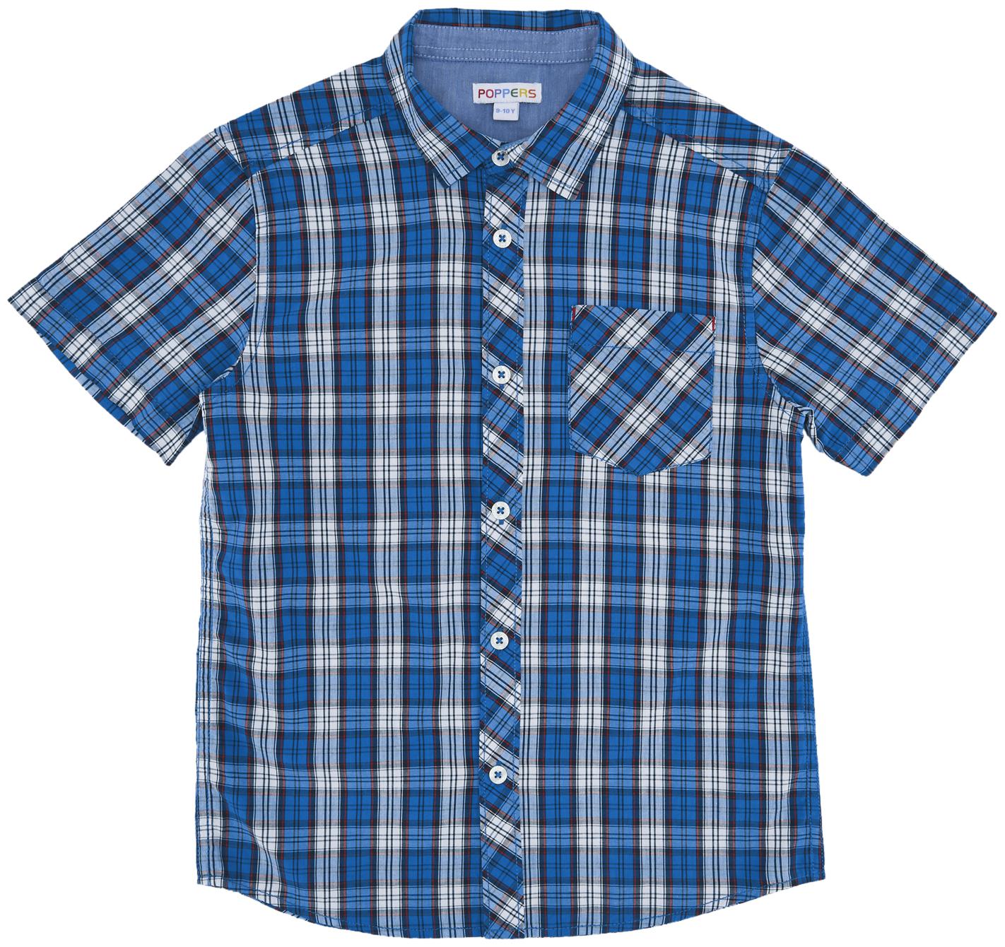 

Poppers by Pantaloons Boy Cotton Checked Shirt Blue