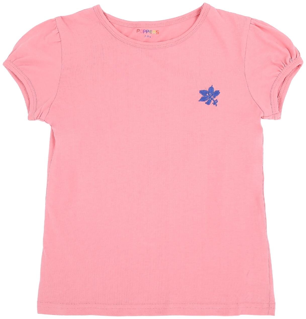 

Poppers by Pantaloons Girl Cotton Solid T shirt - Pink