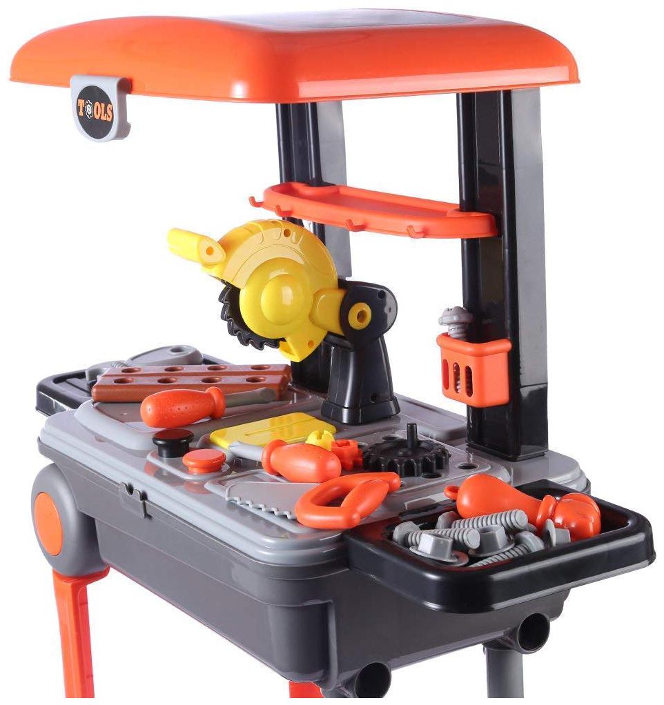 

Portable 2 in 1 Deluxe Tool Set Cum Briefcase Tool Kit for Kid s with Suitcase Trolley