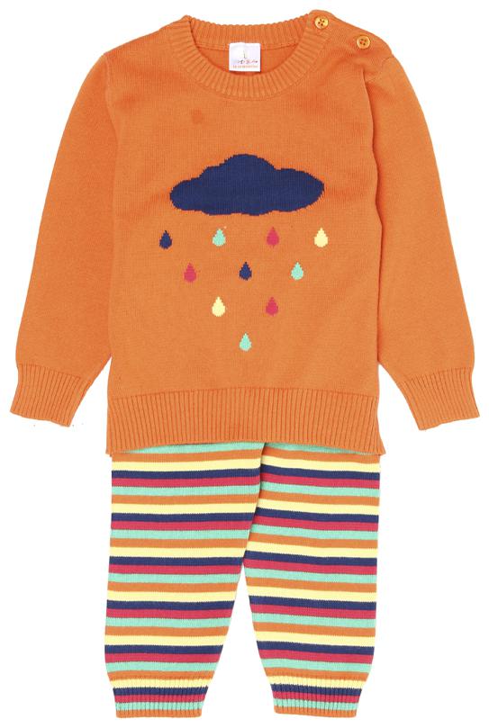 

Portobello Baby girl Top bottom set - Orange
