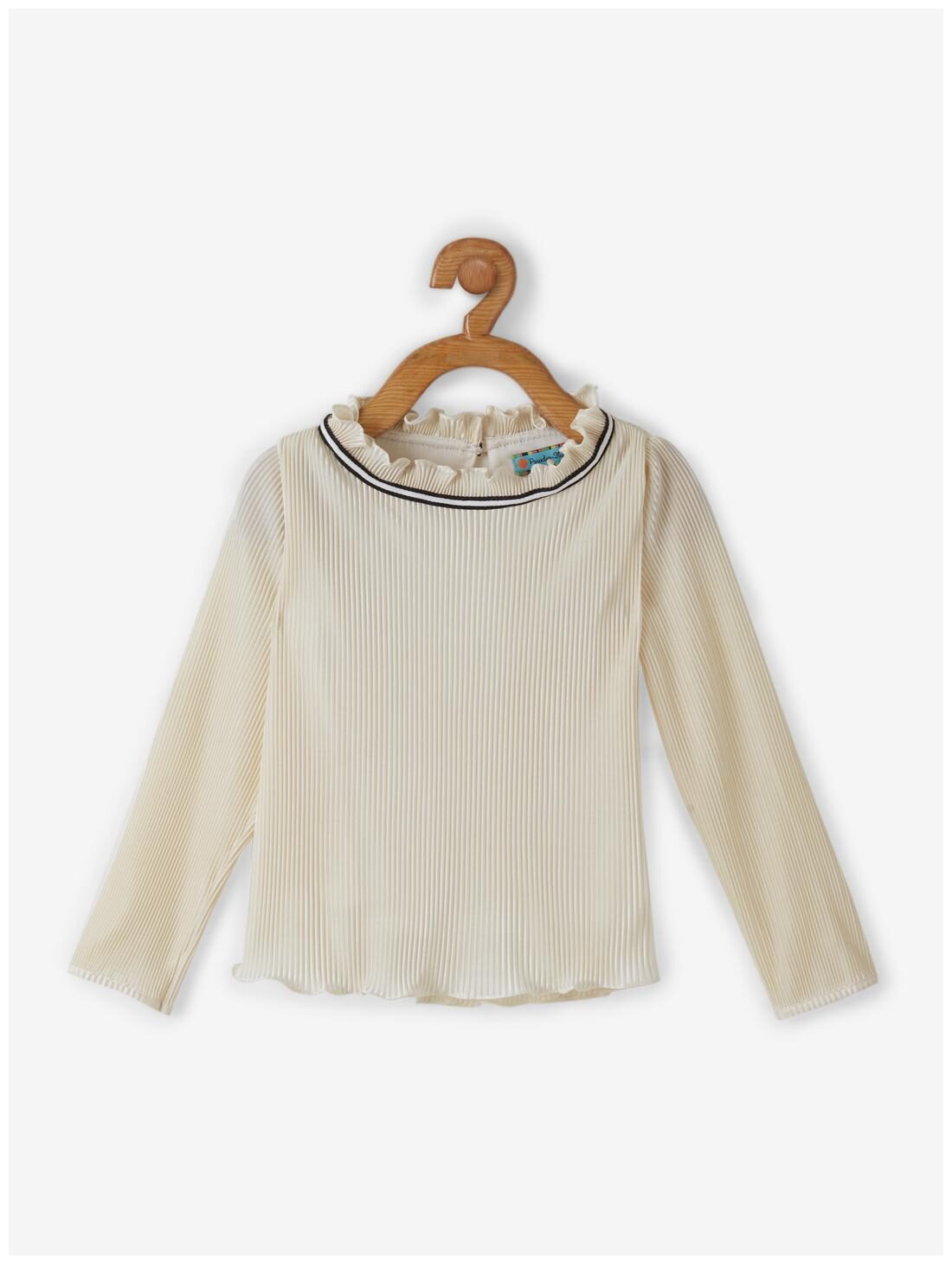 

Powderfly Girl Satin Solid Top - Gold
