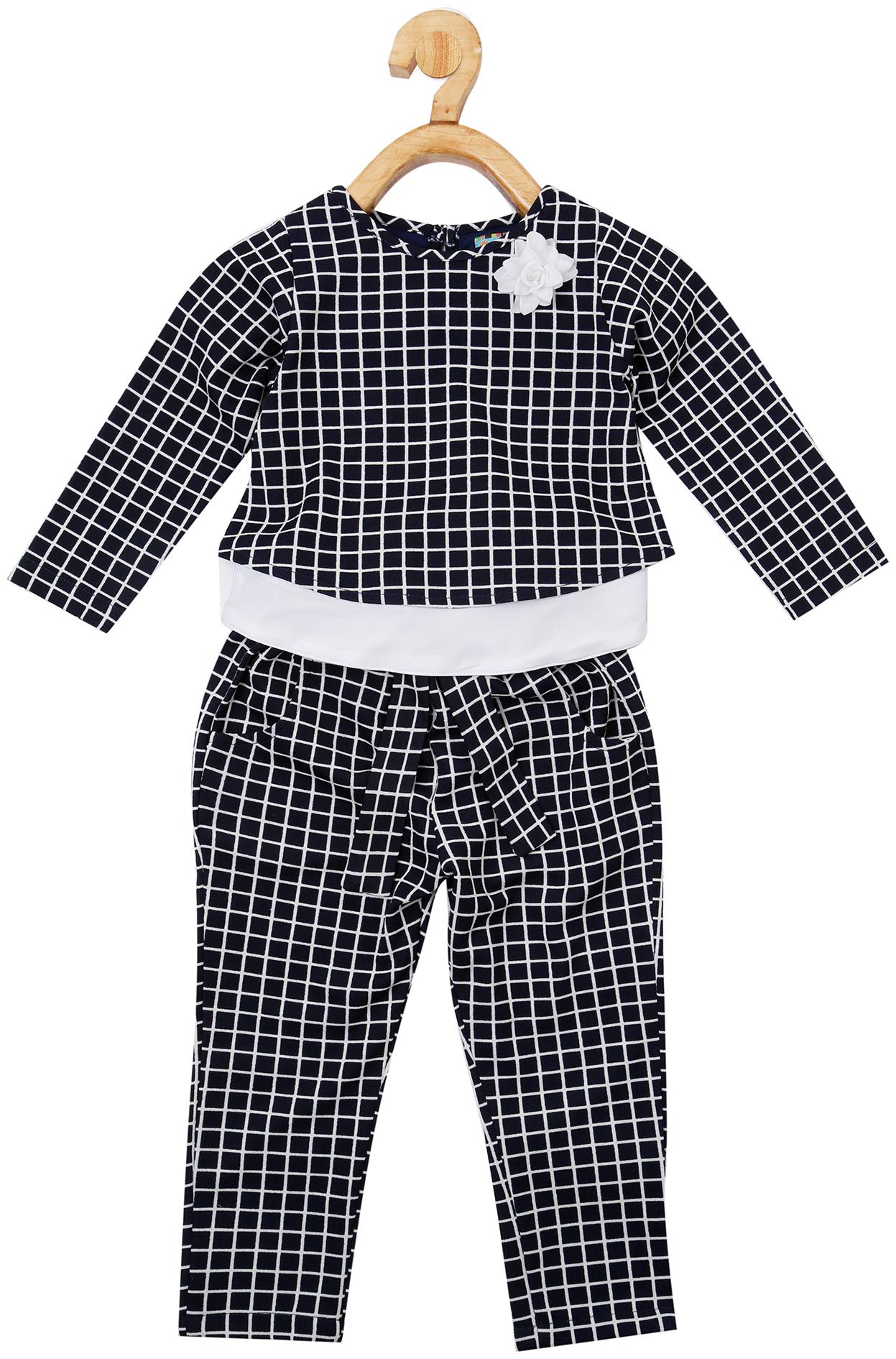 

Powderfly Girl Cotton Top Bottom Set - Blue