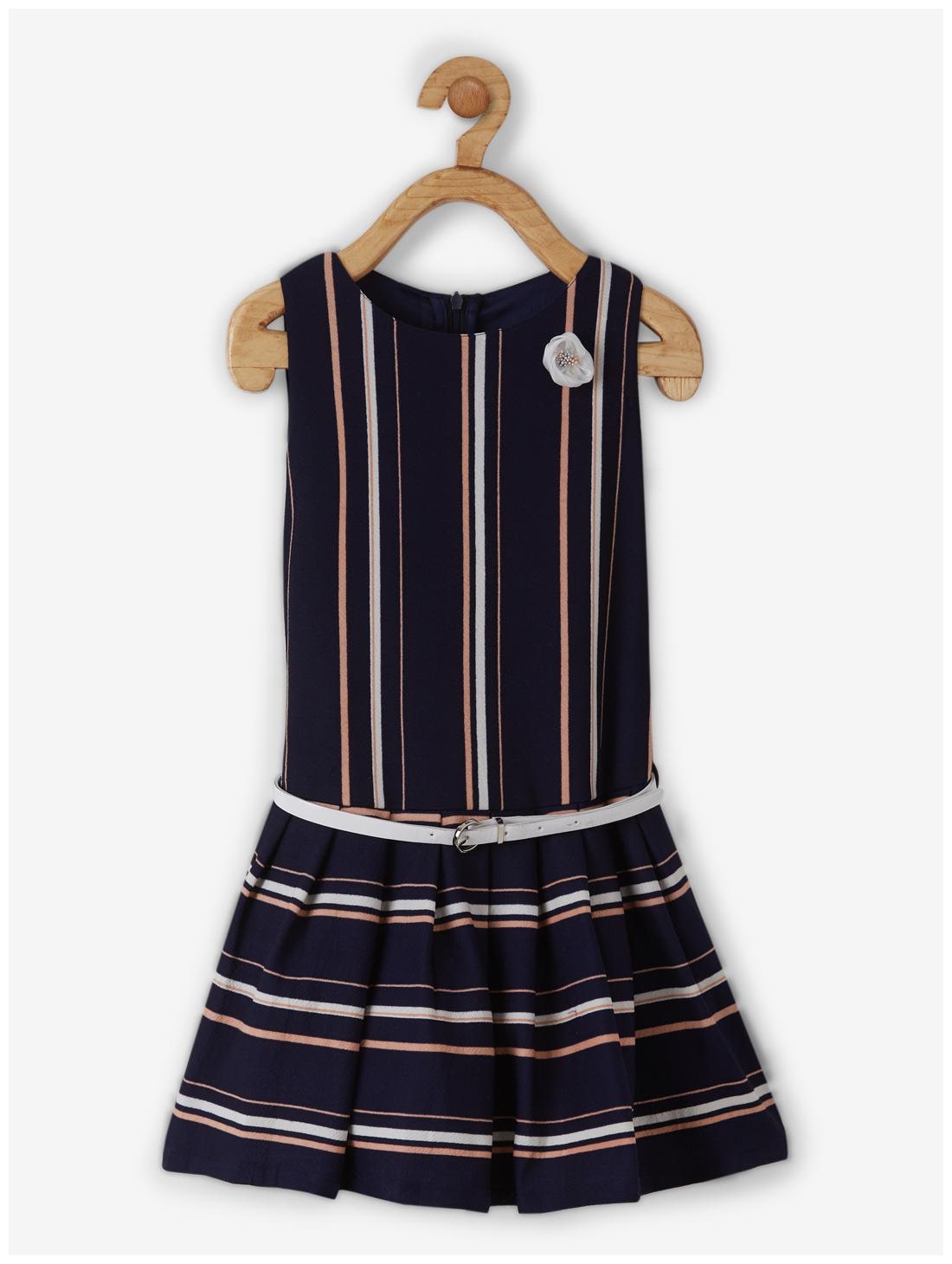 

Powderfly Blue Cotton Sleeveless Mini Princess Frock ( Pack of 1 )