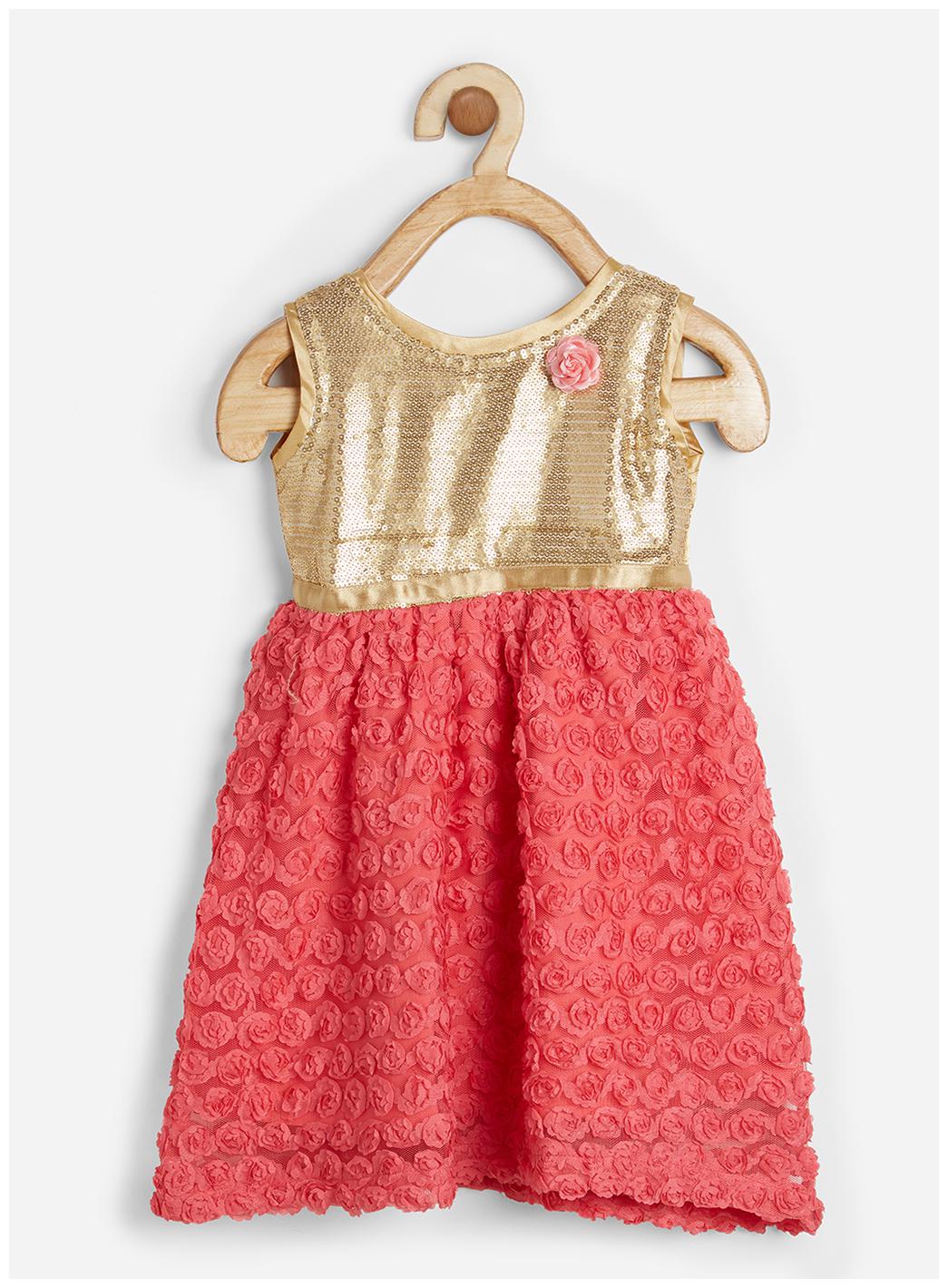 

Powderfly Girl s Red Floral Sequence Dress