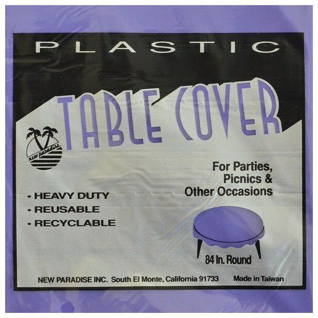 

Premium Plastic Round Table Cover for 84 Table Assorted Colors Multiple Colors