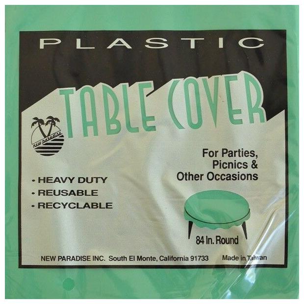 

Premium Plastic Round Table Cover for 84 Table Assorted Colors Multiple Colors