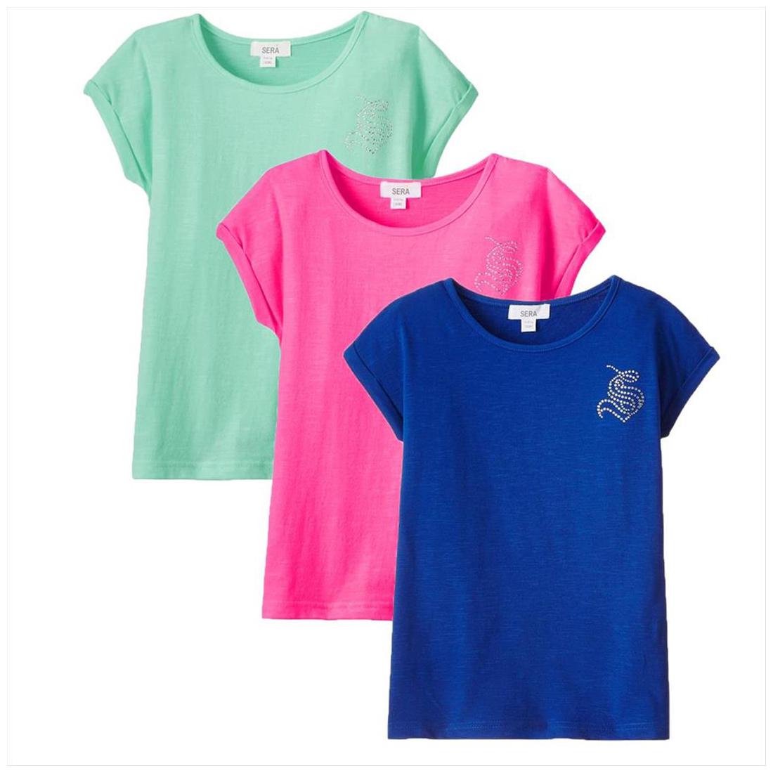 

Sera Girl Cotton Solid Top - Multi