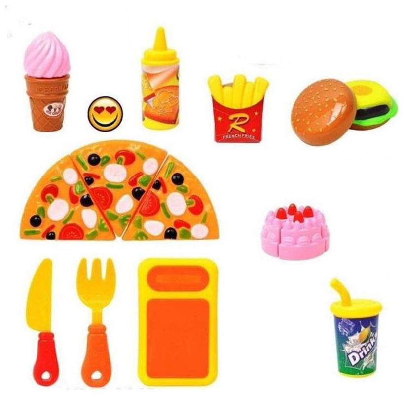 

Shanaya Pizza Cutting Pretend Play Toys For Kids (Multicolor)