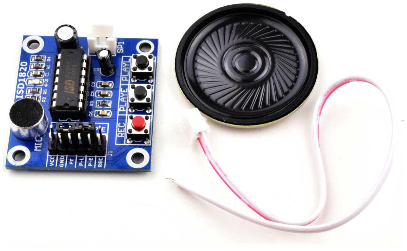 

Prime Intact Isd1820 Voice Recording Module With On Board Mic And Speaker