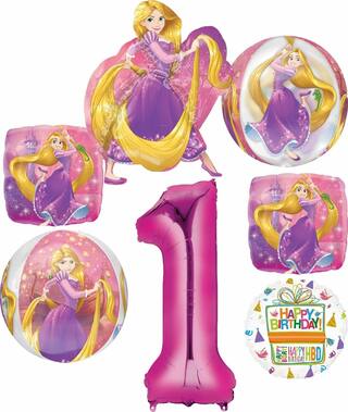 Buy Princess Rapunzel Party Supplies 1st Birthday Orbz Balloon