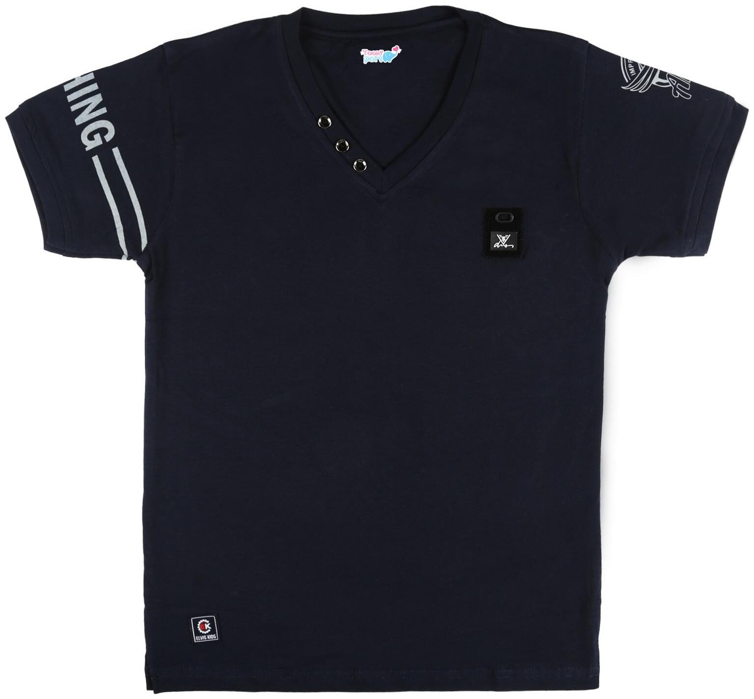 

TOONYPORT Cotton Printed T shirt for Baby Boy - Black
