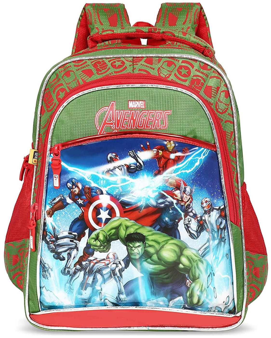 

Priority Disney Marvel Avegers 32 Liter Green Kid s School Bag (Caramel 005)