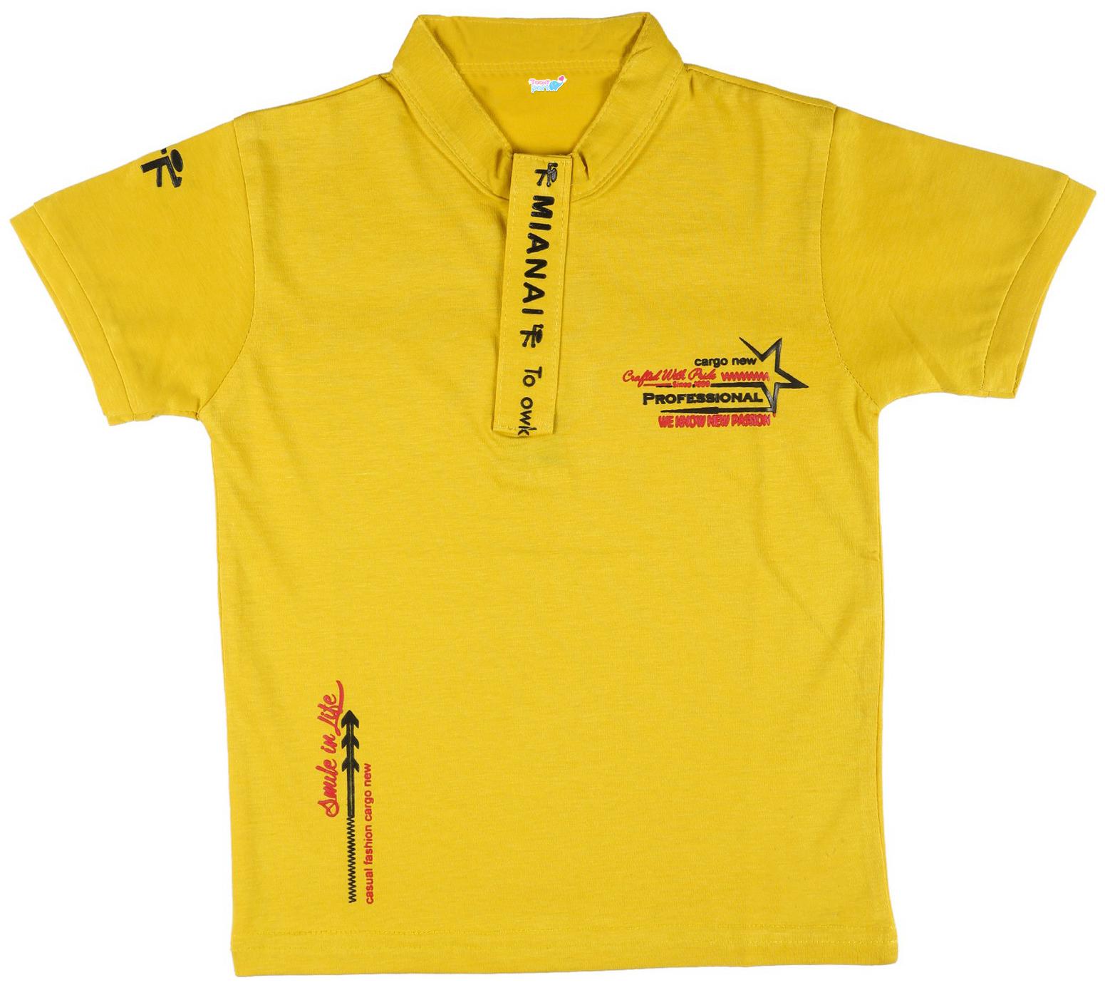 

TOONYPORT Cotton Printed T shirt for Baby Boy - Yellow