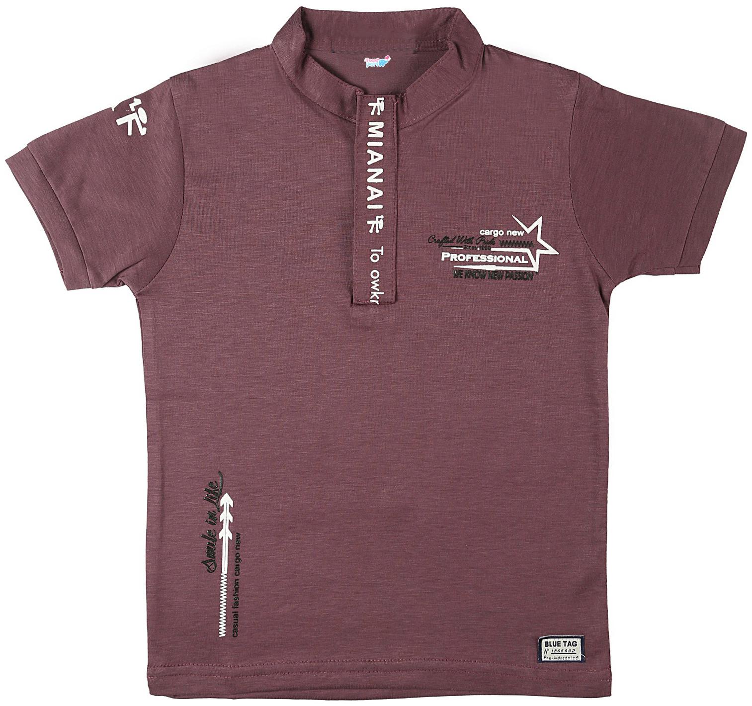 

TOONYPORT Cotton Printed T shirt for Baby Boy - Maroon