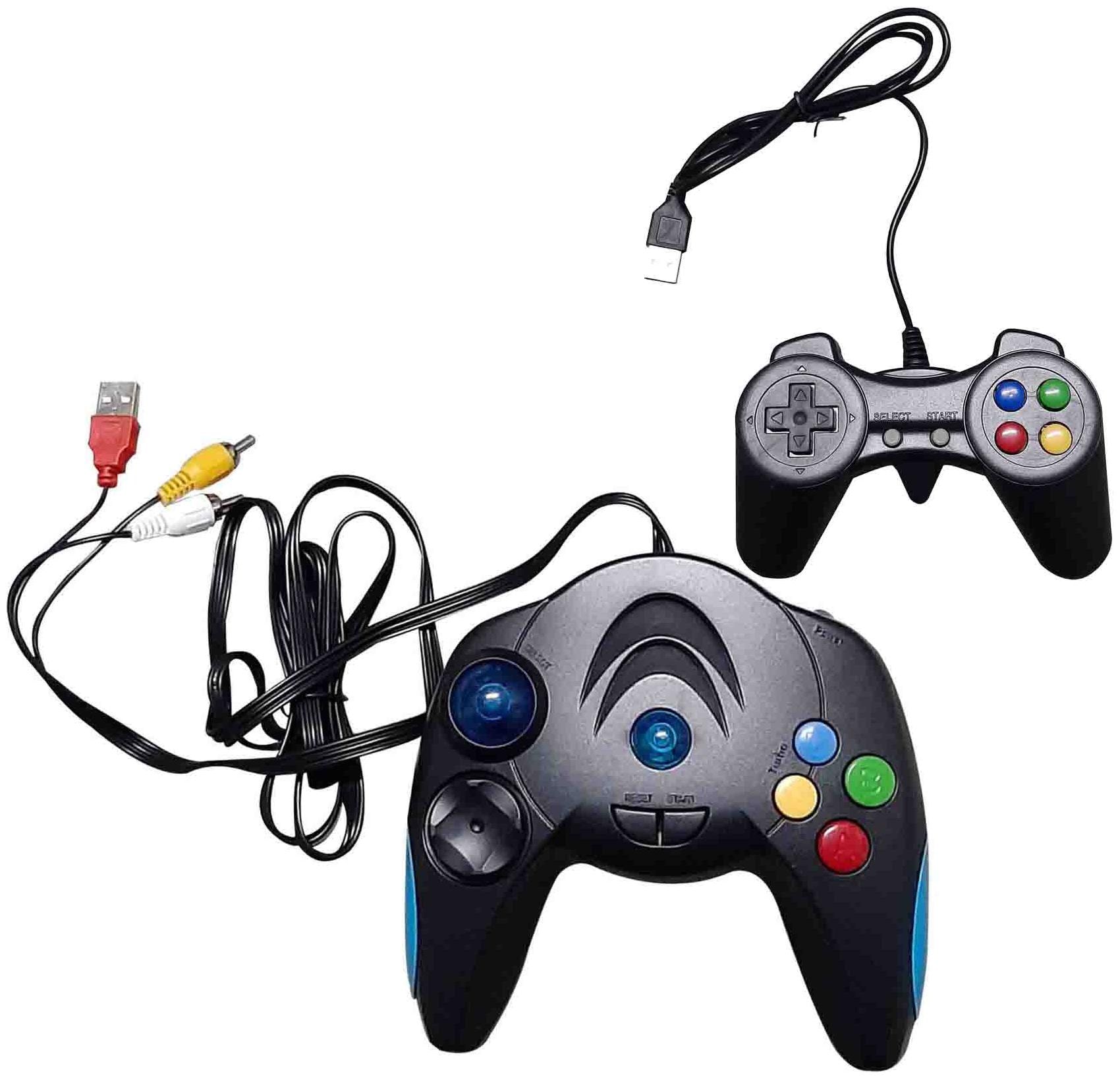 

Ptc Mart 8 Bit 220 Arcade Tv Video Games With Direct Av Inputs Usb With 2 Remotes For 2 Player Game 103000 In-Built Games For Kids